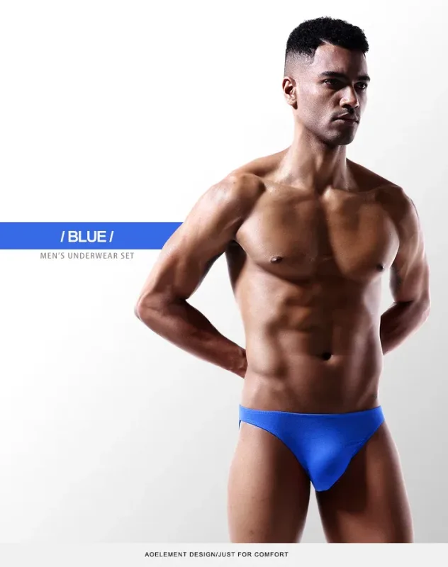 3PC Men's briefs Men's briefs U convex Modal thin stretch sexy low waist tight narrow bottom pants — image 16