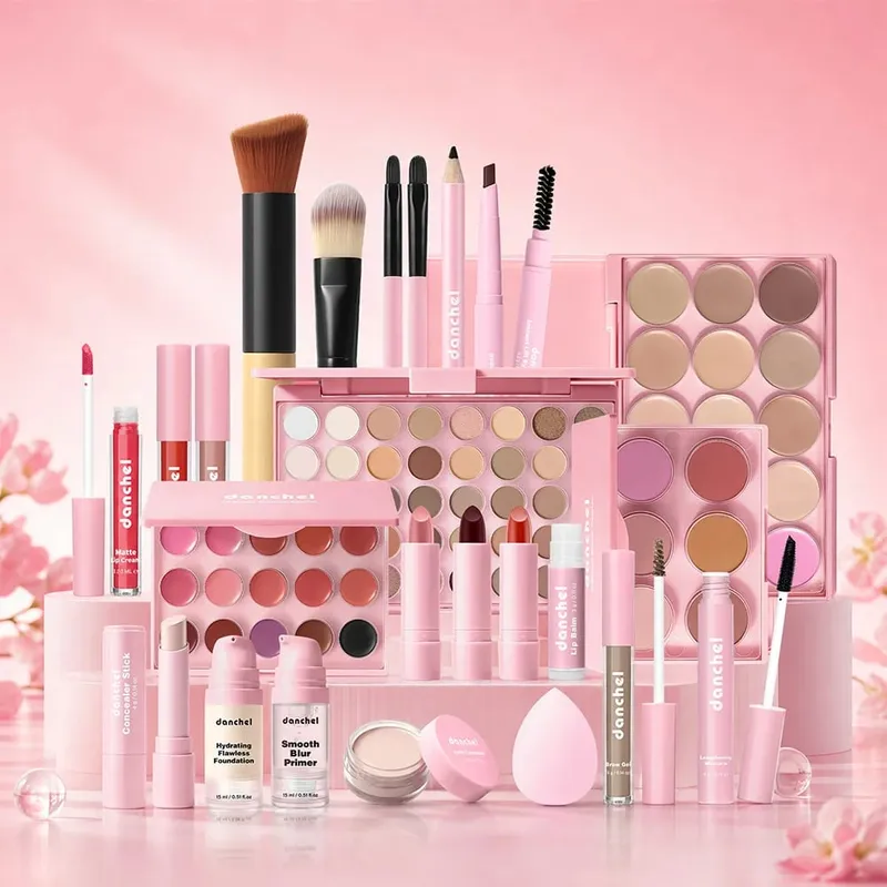 Beginner All‑in‑One Makeup Set Full Face Multi‑style Makeup Portable Kit With Tools For Daily Travel Gift Giving