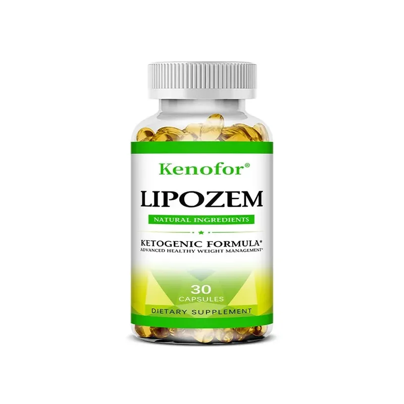 Cápsulas naturais de Lipozem - Saúde digestiva, supressão do apetite, metabolismo, controle de peso