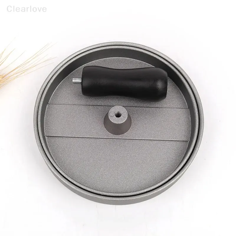Burger Press Stainless Steel Smash Hamburger Presses Meat Mold for Deli Meats Kitchen Accessories Patties Meat Masher Circular