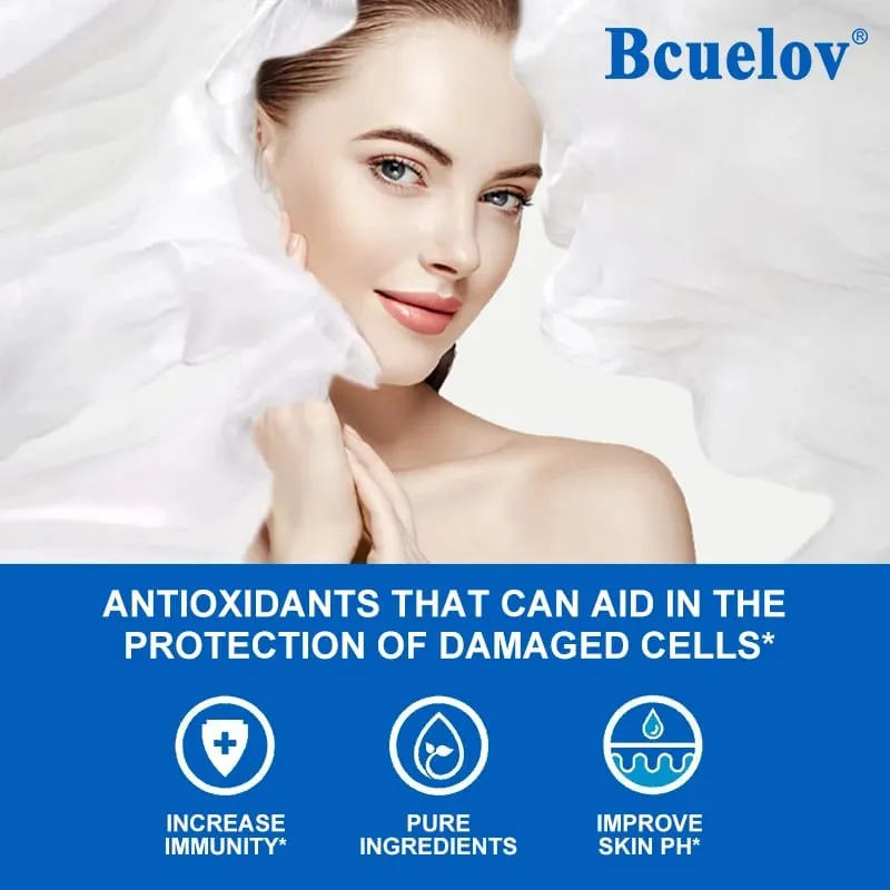Bcuelov Vitamina E Softgels Suplementos Antioxidantes Facilmente Absorvidos - Apoia a Pele, Coração e Cápsulas de Saúde Imunológica Não OGM