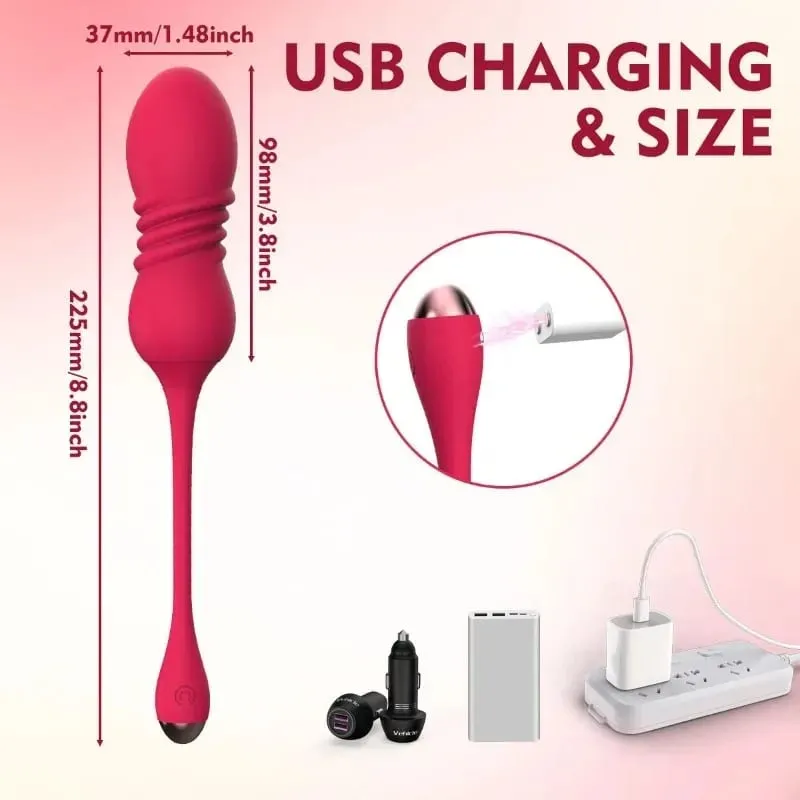 2026 vibração retrátil ovo vibratório controle remoto sem fio feminino adulto brinquedos sexuais produtos masturbador feminino