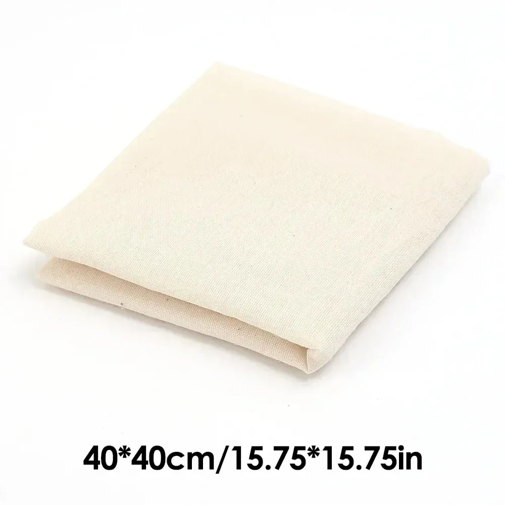 5/1PC Filter Cloth Reusable Cotton Fiber Mesh Strainer Cheese Beer Tofu Homebrew Filter Cloth Kitchen Food Ferment Strainer Tool — image 9