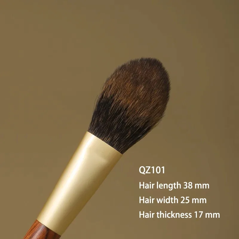 Professional Handmade Makeup Brushes 1PC Soft Squirrel Hair Blush Highlighter Brush African Rosewood Handle Make Up Brush