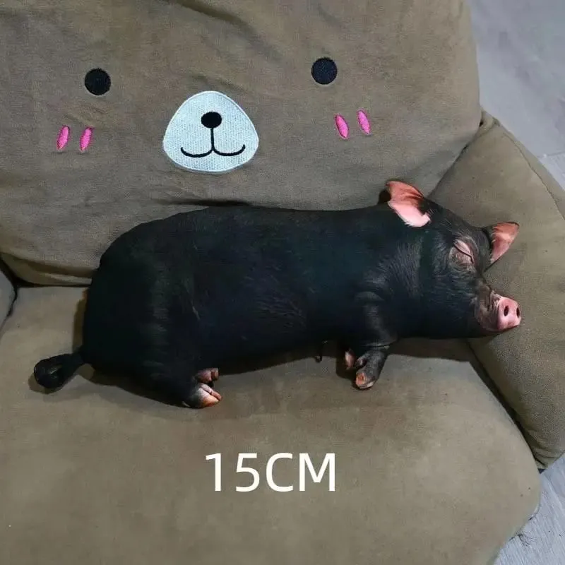 逼真 3D 豬形毛絨枕頭柔軟舒適面料非常適合沙發裝飾床休息生日禮物兒童和成人
