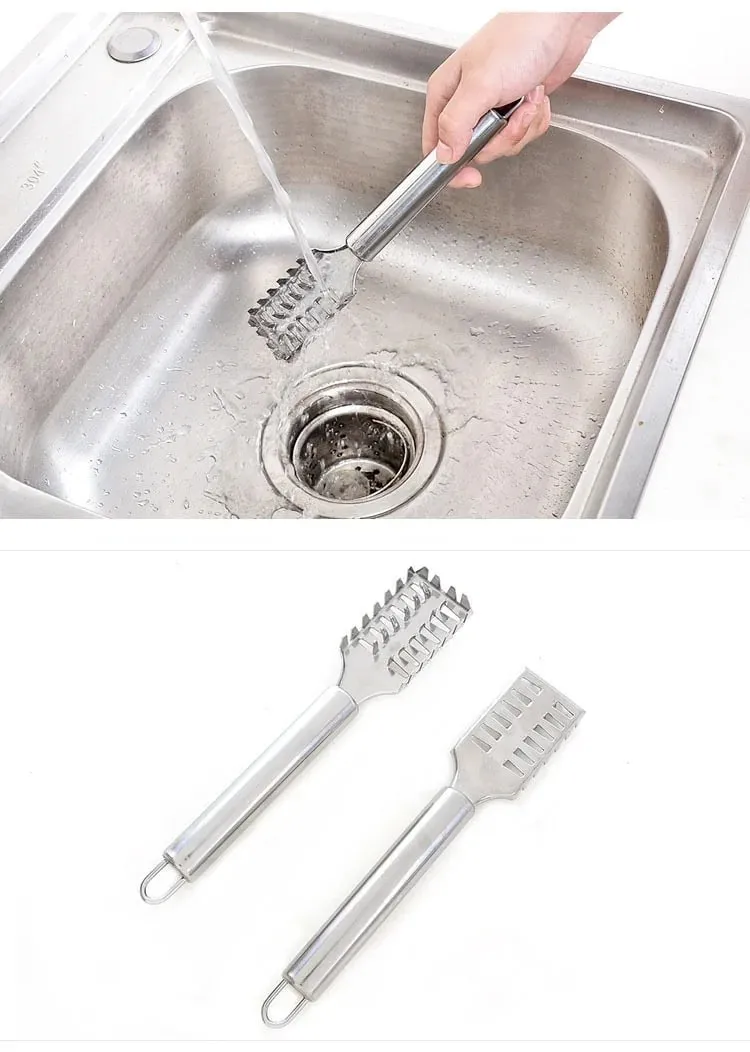 Faca de escama de peixe em aço inoxidável, raspador de escala, dente de serra, desossa, filetagem, corte, escavação, faca maw, 1 peça