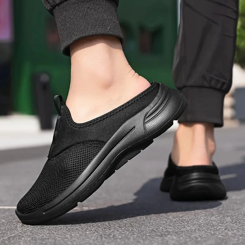 Novo verão tênis masculino leve macio confortável antiderrapante sapatos planos ao ar livre sapatos esportivos casuais tamanho grande 39-48
