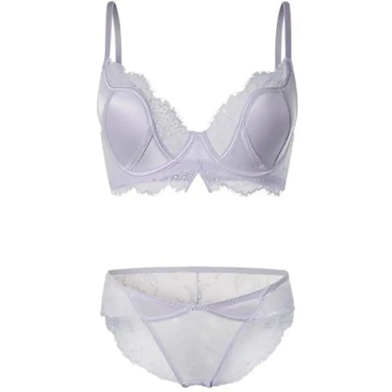 Elegante sutiã de renda de cetim francês sexy push up minimizador cobertura completa anti flacidez sem fio fina lingerie de luxo 32-38ab