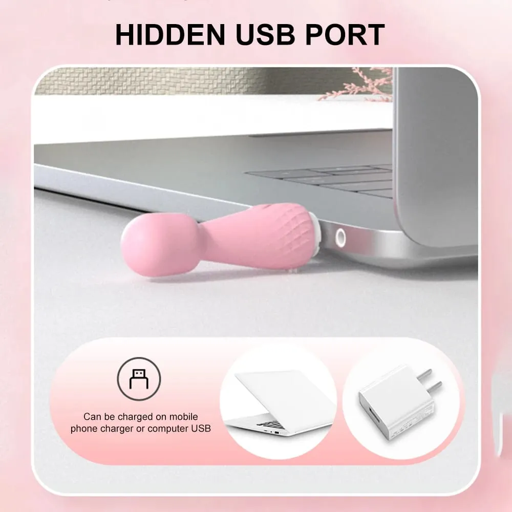10 modos de vibração forte mini vibrador vara mágica carregamento usb massageador clitóris g-ponto vibradores brinquedo sexual para mulheres adultos 18