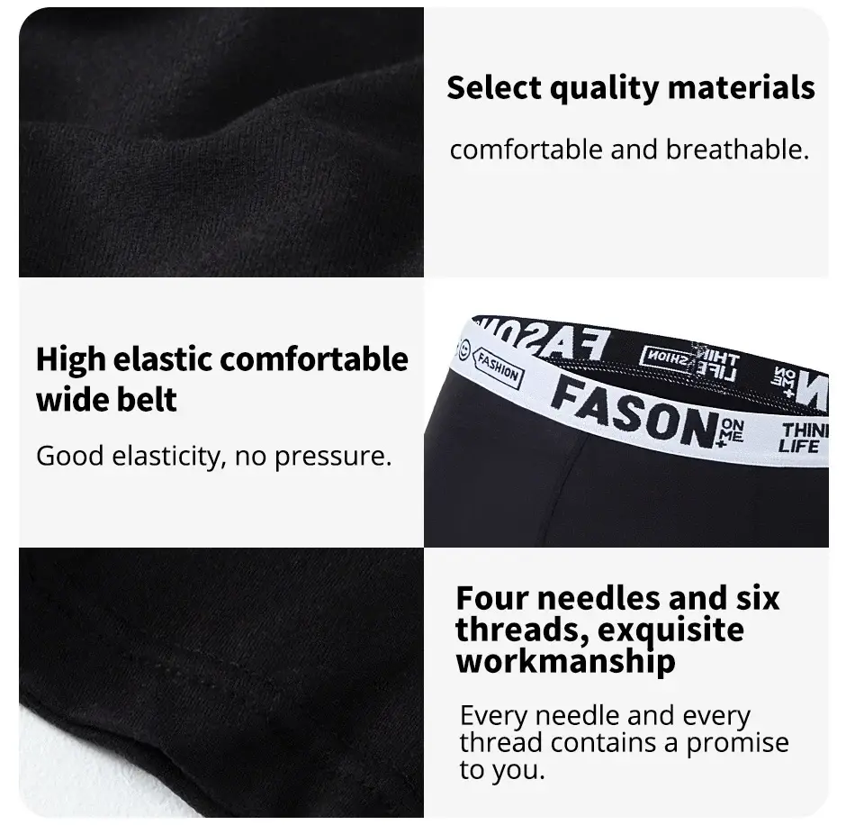 5/4 Pcs Men's Fashion Printed Underwear Comfortable Joker Boxer Plus Size 5XL Adolescent Multicolor Mix Shorts Middle-aged Boxer
