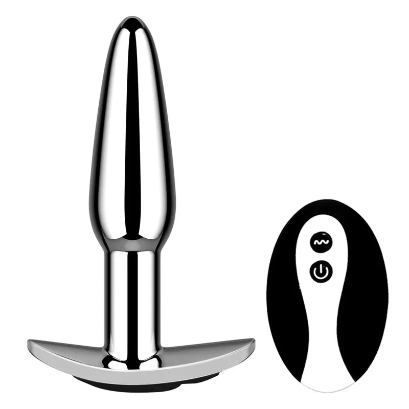 Plugue anal com push 10 modos de vibração brinquedo anal para homens massageador de próstata brinquedos sexuais com controle remoto vibrador brinquedos anais para 18