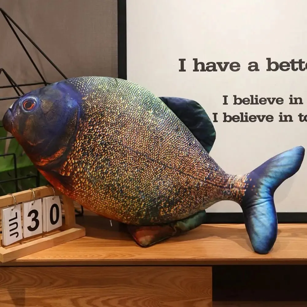 Sofa Cushion Perch Simulation Fish Pillow Stuffed PP Cotton Cartoon Fish Soft Grouper Fish Anime Pillow Home Decoration