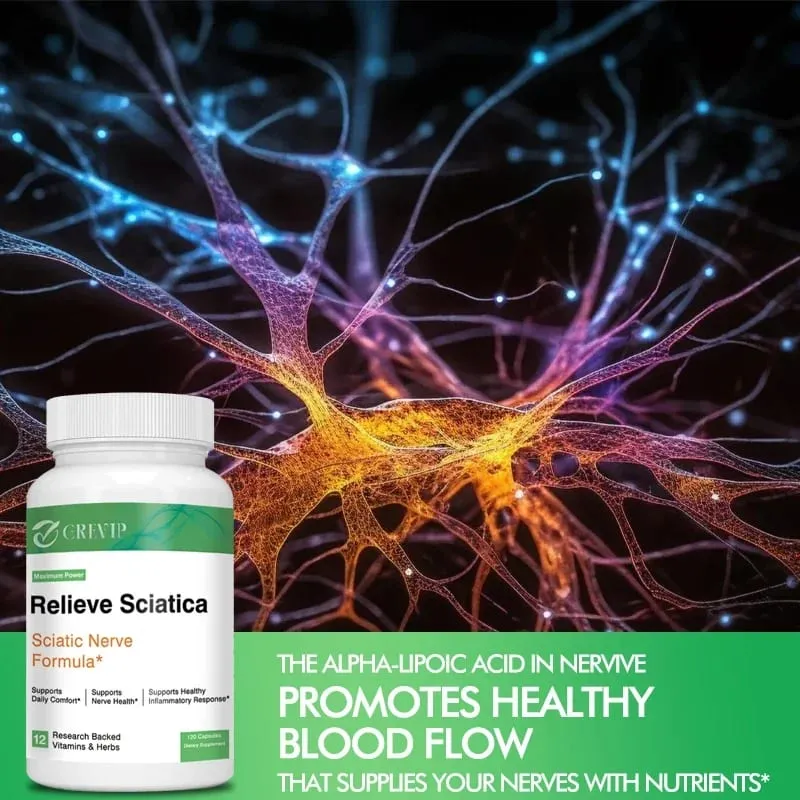 Sciatic Nerve Health Support - Improves Flexibility Strengthens Muscle and Endurance
