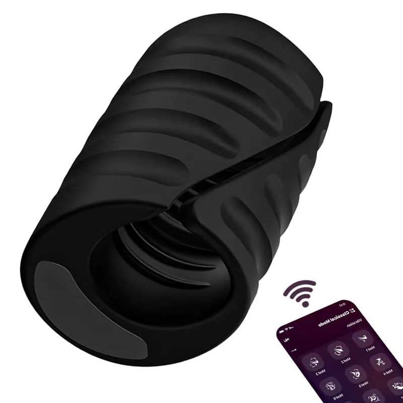 Vibrador para treinamento de pênis, controle por aplicativo, masturbador masculino, estimulador de glans, brinquedos sexuais para homens, produtos adultos