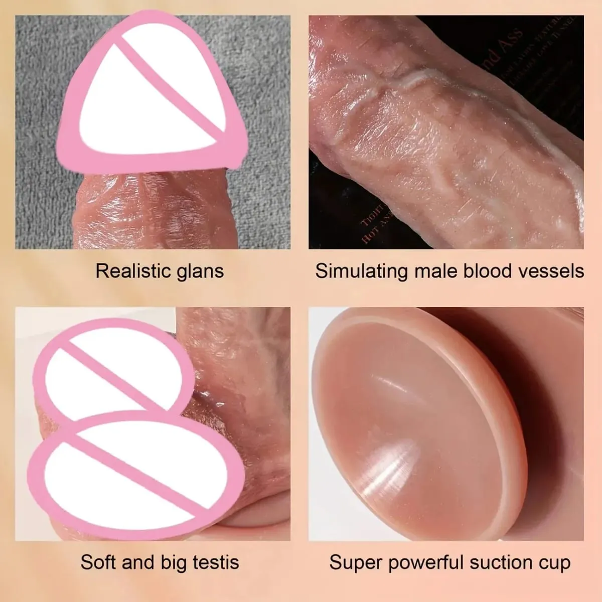 Vibrador realista com ventosa, pênis de silicone à prova d'água, ponto g, estimulador de vagina, masturbador feminino, anal 18 + brinquedos sexuais adultos