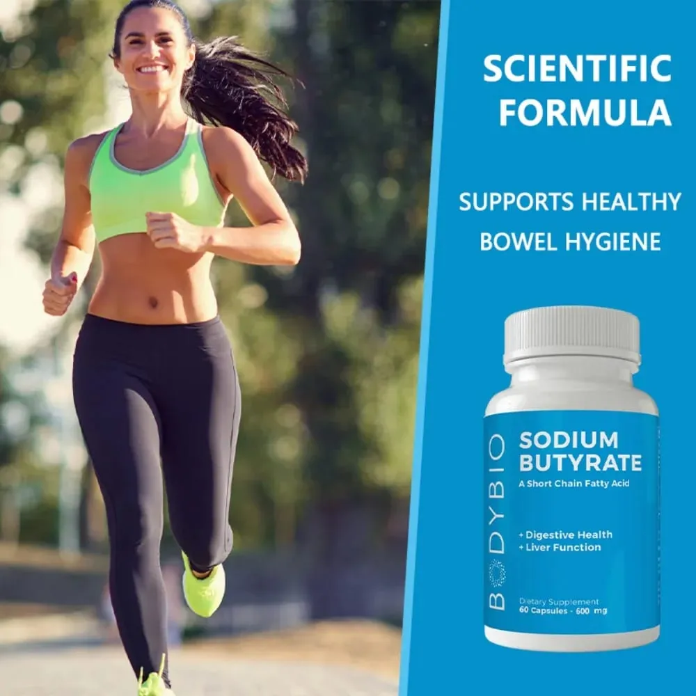 Sodium Butyrate Supplement Capsules for Digestion Health Supportloat Gas & Constipation Relief 120 Capsules — image 6
