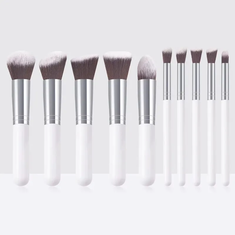 Conjunto de pincéis de maquiagem macios e fofos, base para sombra de olho, pó cosmético feminino, blush, mistura de beleza, ferramenta de beleza