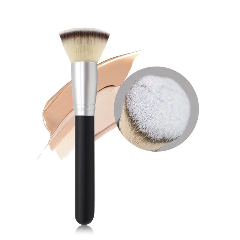 Pincel de pó profissional pincéis de maquiagem preto multifuncional fundação blush escultura bronzer escova compõem ferramentas