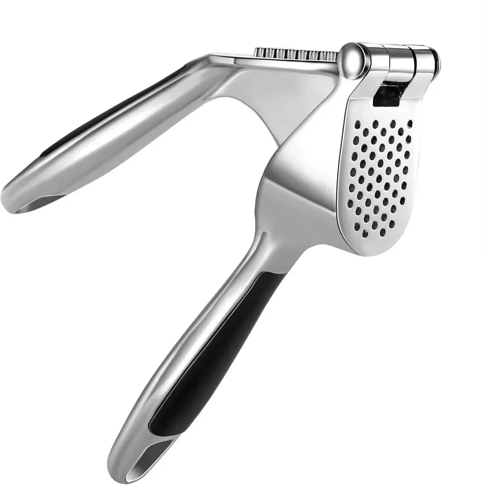Zinc Alloy Garlic Puree Press Kitchen Tool Multifunctional Manual Garlic Squeezing Machine Household Creative Garlic Paste Clamp