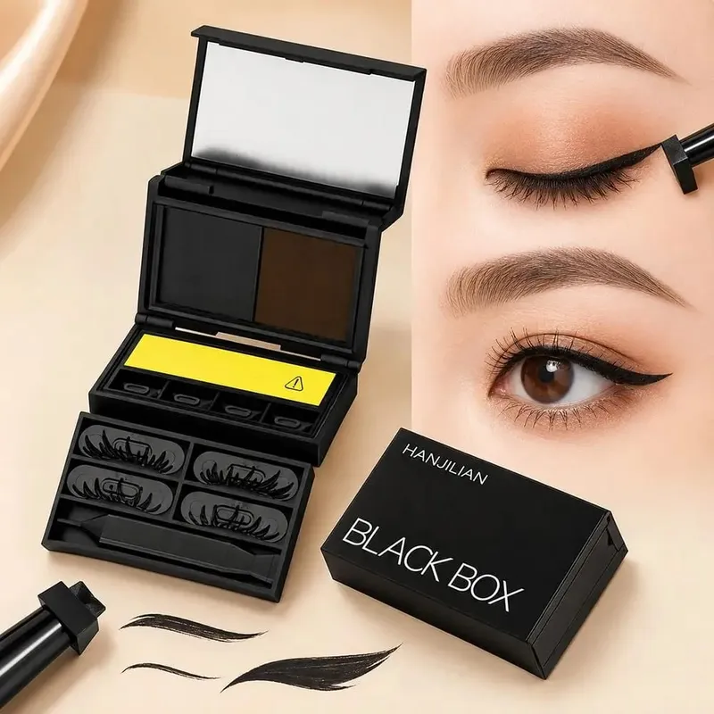 Waterproof Eye Makeup Stamping Pen Set Long Lasting Smudge Resistant Eyeliner Stamp Pen Ultra Fine Portable Eye Makeup Tools