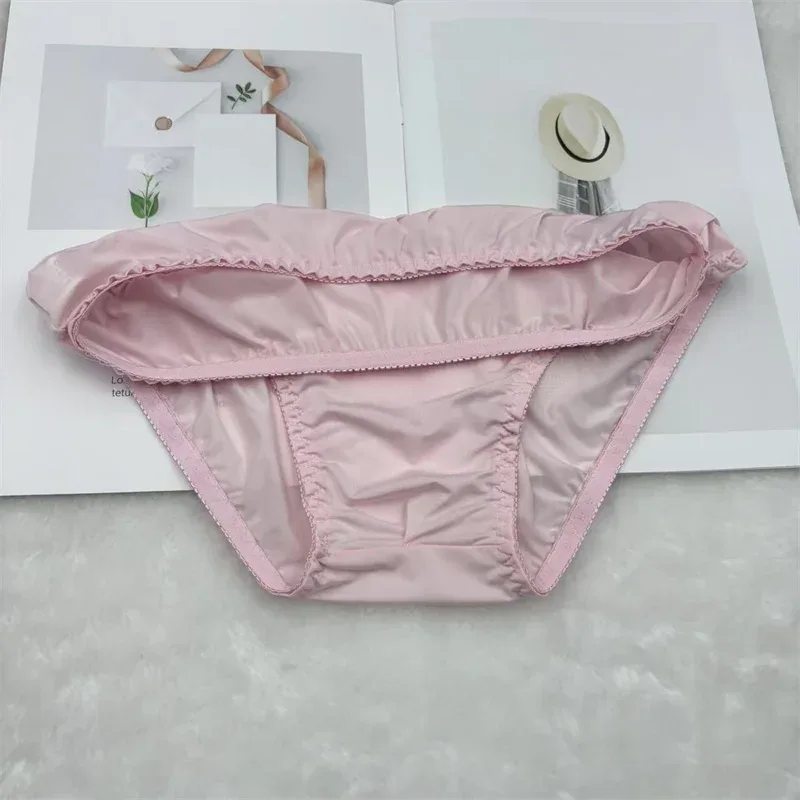 Ultra-Thin Silky Ice Silk Elastic Soft Close-Fitting Fabric Men's Daily Comfort Underwear Breathable Briefs men underwear sexy