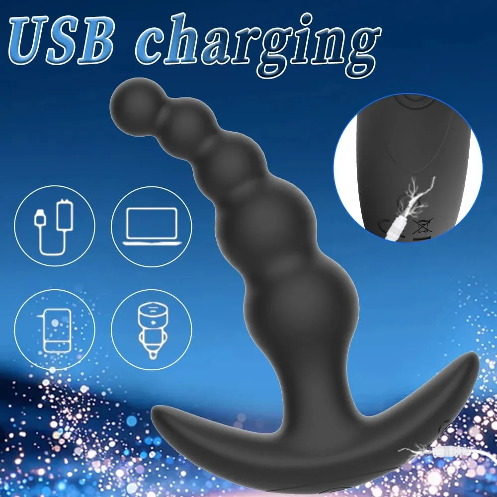 應用程式控制振動肛門塞肛門珠 9 種振動器模式 G 點振動器前列腺按摩器性玩具男女情侶