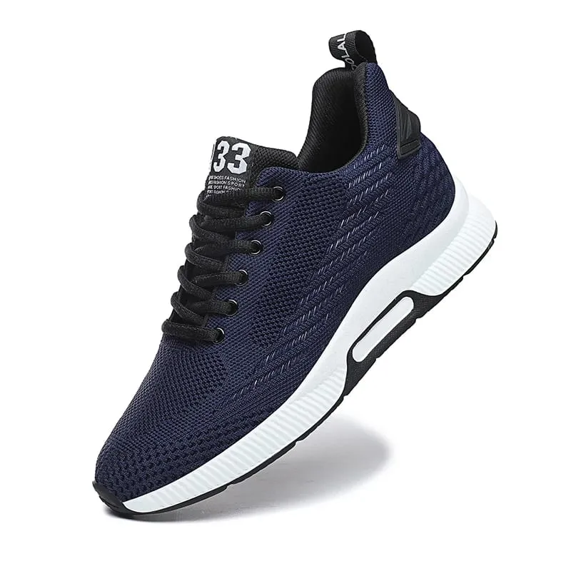Tênis masculino palmilhas de aumento de altura 6cm sapatos de elevador robusto salto mais alto plus size 37-46 — image 8