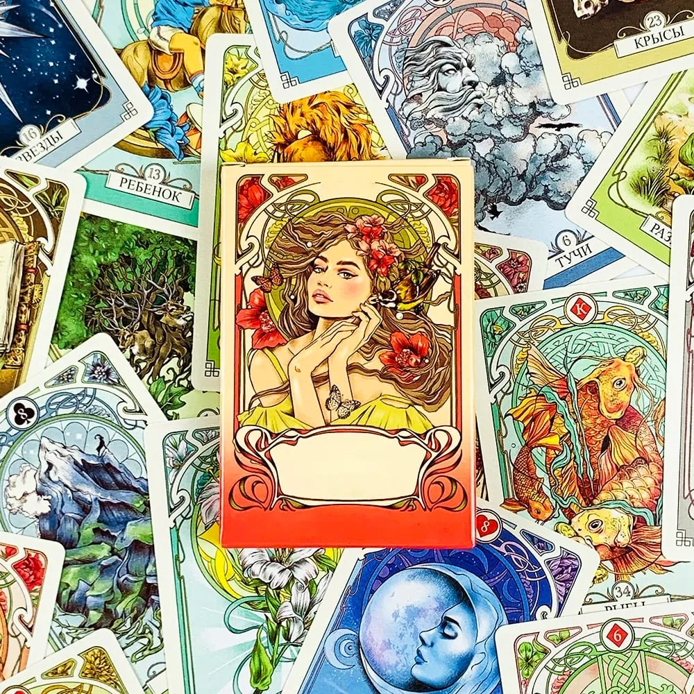 Nowe karty Oracle 37-talowa wersja rosyjska do grania w gry planszowe Karty Oracle dla rodziny i przyjaciół Party Holiday Games