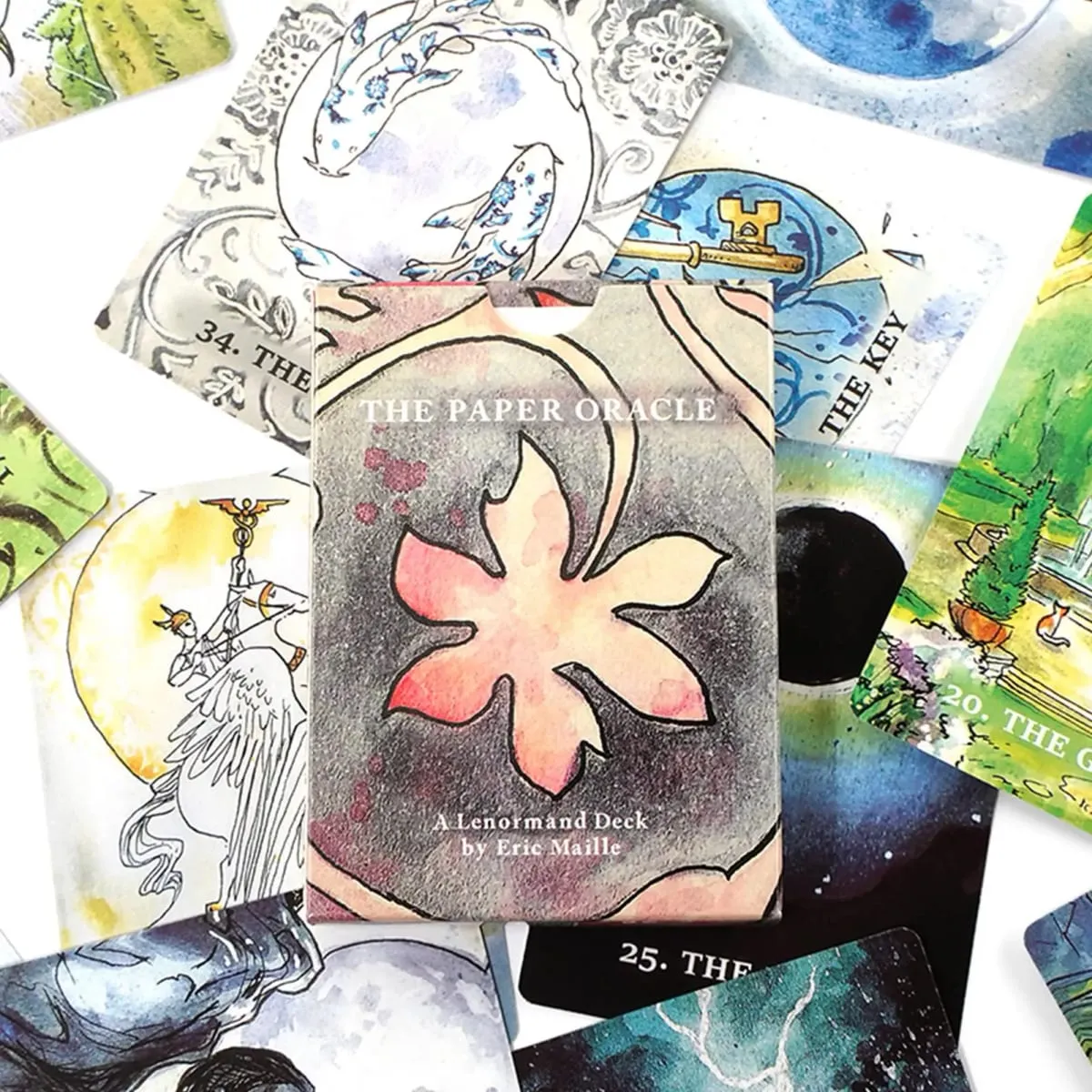 9*6cm O Papel Oracle Lenormand Deck 36 Cartões
