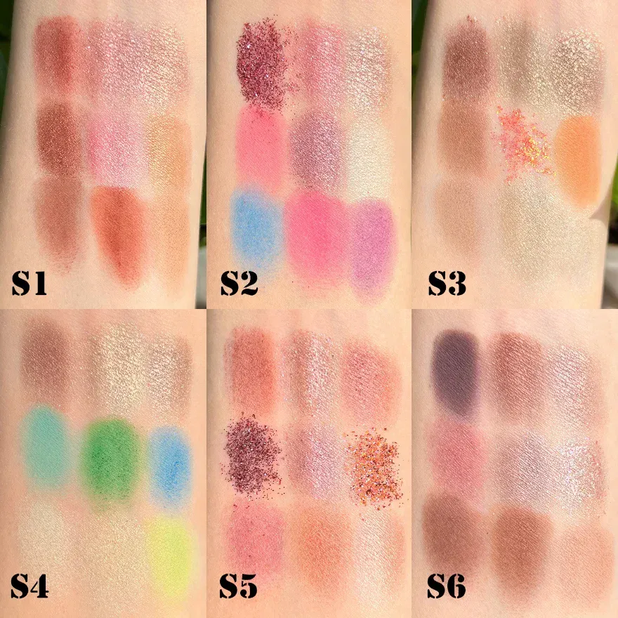 Alta pigmentada shimmer sombra fosco cosméticos paleta de sombra personalizada vegan compõem venda quente sombra de olho