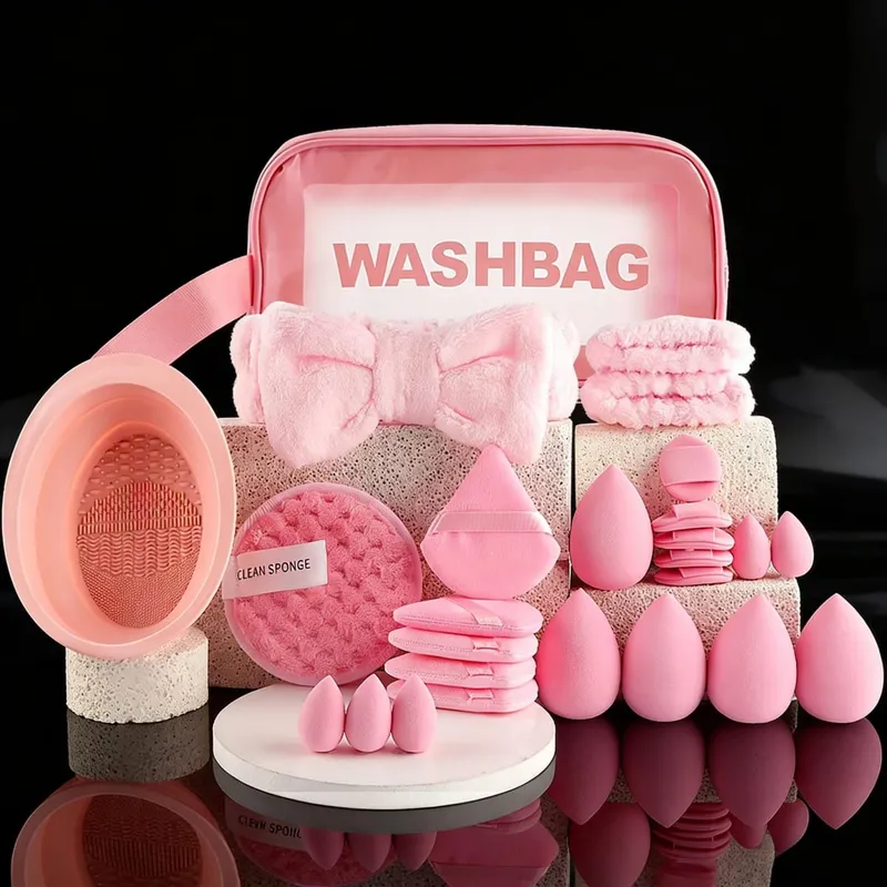 Conjunto de pincéis cosméticos profissionais 13/53pcs para pele mista com pincéis macios, perfeito para iniciantes e maquiadores