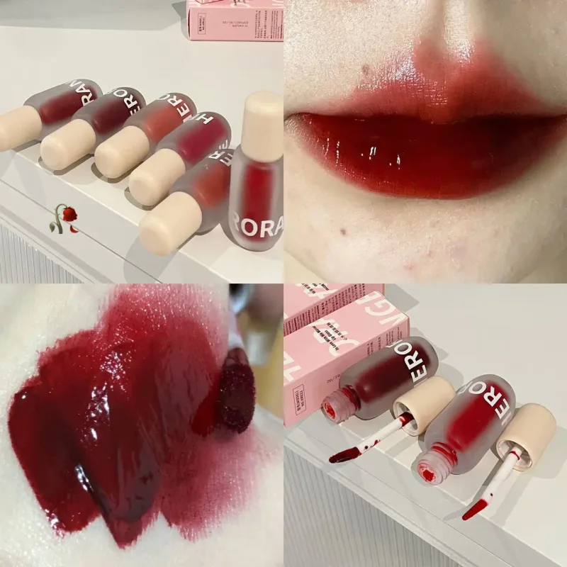 Matte Frosted Lip Gloss Long‑Wear Non‑Sticky Liquid Lipstick Moisturizing Pigmented Lip Tint Daily Makeup Cosmetic