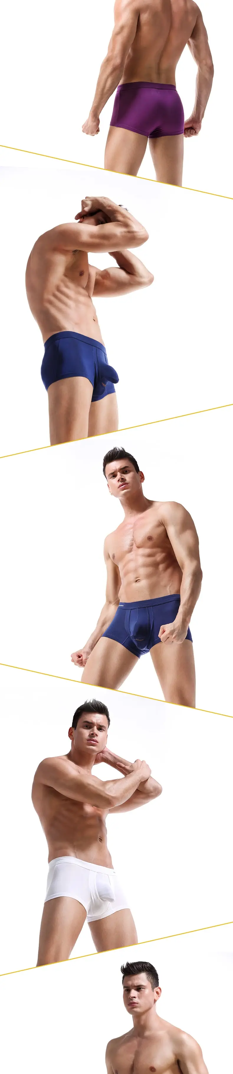 Austrian spermatic cord bullet separation underwear men's scrotal vein underpants Ice silk pouch curved men's boxers