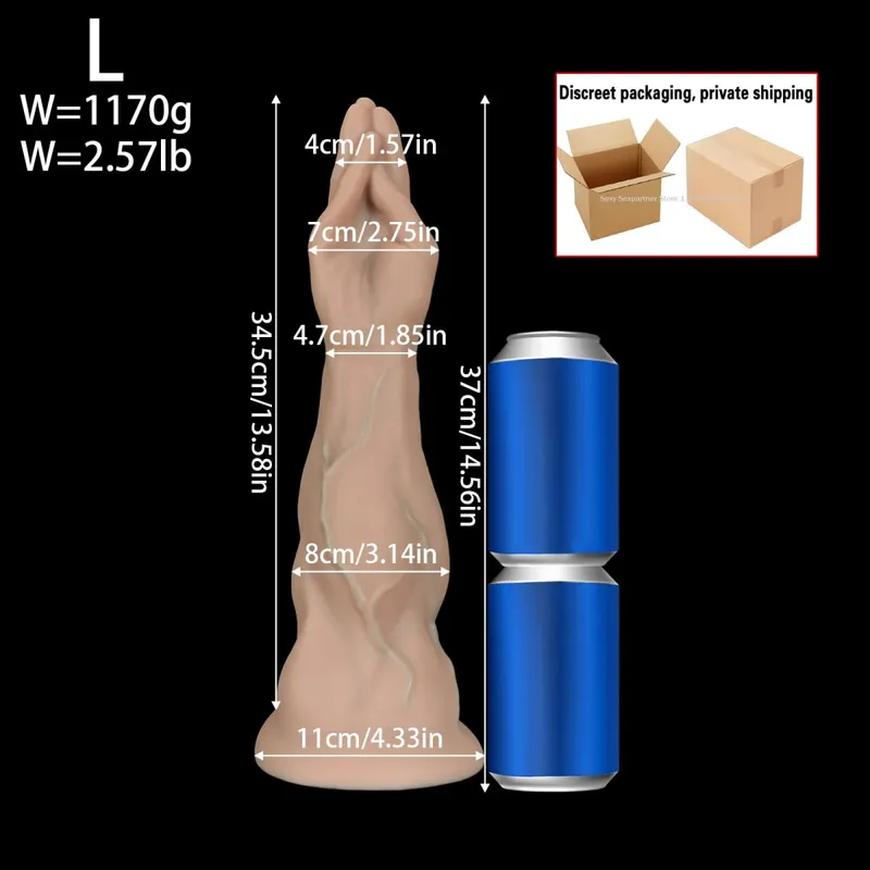 Huge Simulated Palm Anal Plug Fisting Butt Plug Dilation Training Prostate Massage Anal Dildos Toys XXL For Women Male Sex Toys