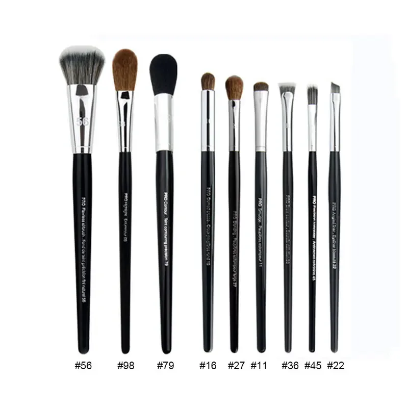 Conjunto de pincéis de maquiagem para base, de alta qualidade, pincel de maquiagem profissional, pó líquido, sombra, vinco, corretivo, ferramentas cosméticas requintadas