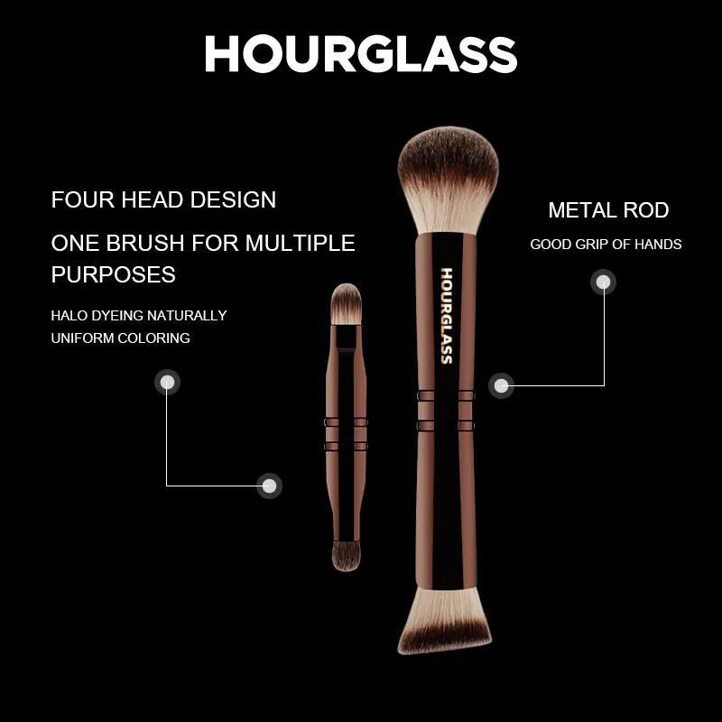 Horglass pincéis de maquiagem multifuncionais para base corretivo sombra em pó solto satisfazem todas as suas necessidades de maquiagem