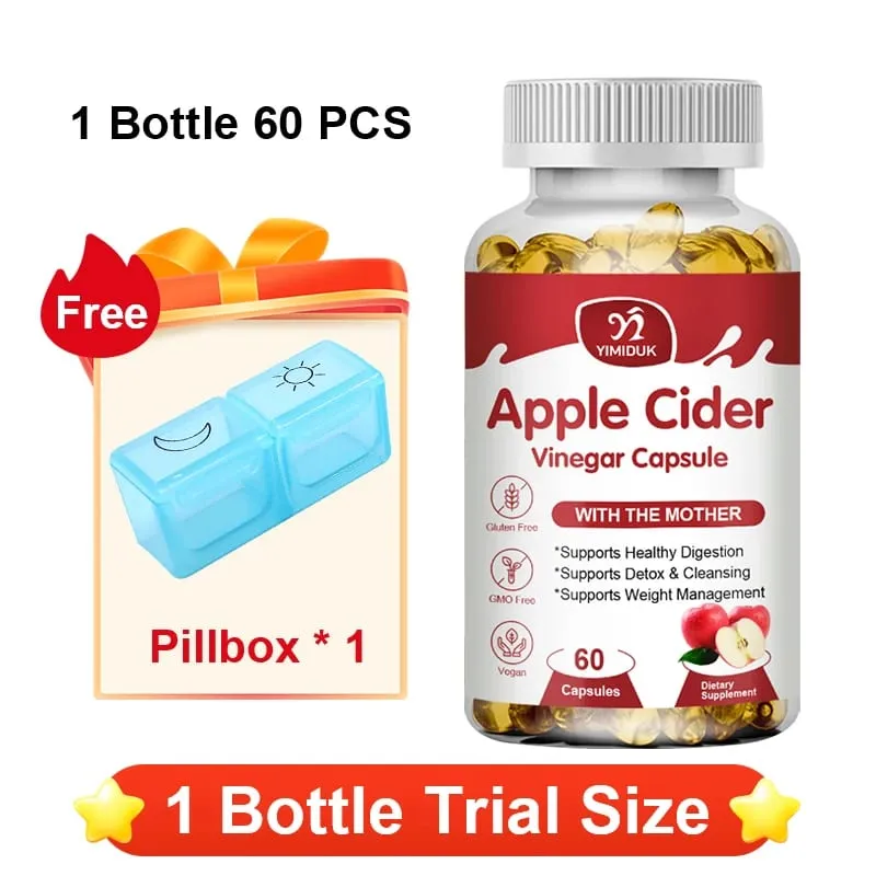 Cápsulas de vinagre de cidra de maçã 1600 mg apoiam a digestão, limpeza natural, controle de peso, saúde imunológica e equilíbrio metabólico — image 8