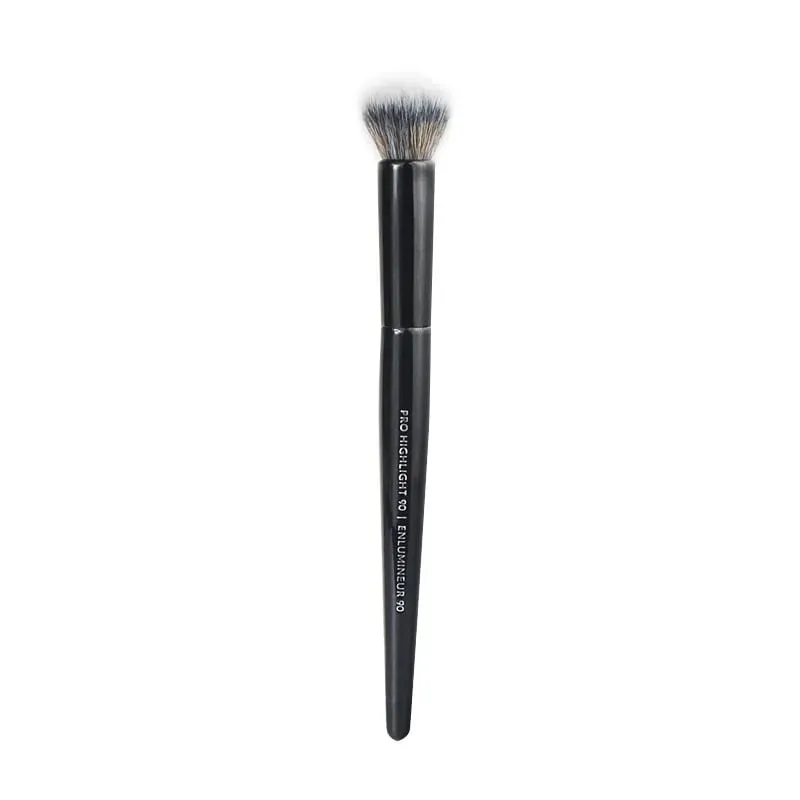 1pc maquiagem chanfrada fundação pó contorno sombra de olho escova ferramenta ultra macio compõem afilado liquidificador destaque sombra de sobrancelha