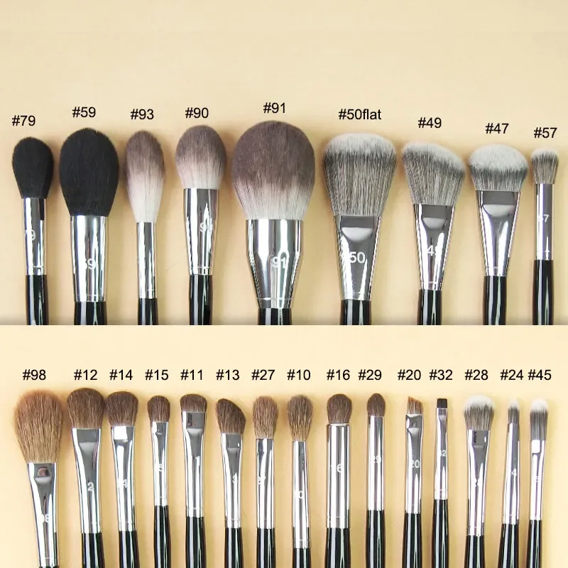 Conjunto de pincéis de maquiagem para base, de alta qualidade, pincel de maquiagem profissional, pó líquido, sombra, vinco, corretivo, ferramentas cosméticas requintadas