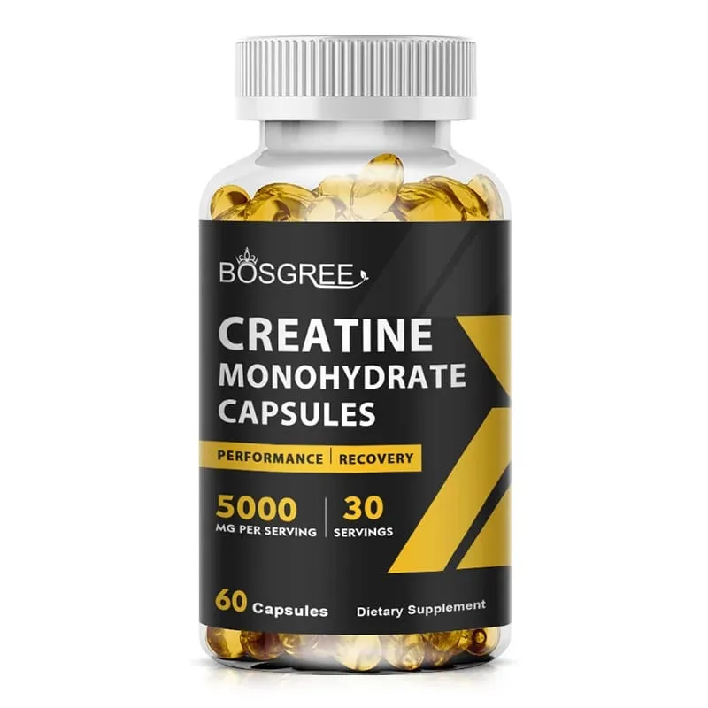 Cápsulas de Creatina Monohidratada | Comprimidos de creatina apoiam o desempenho do ganho muscular magro na recuperação do treino, suplementos de creatina