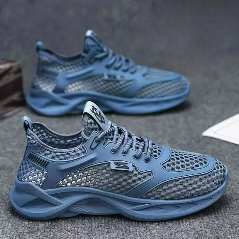 Sapatos casuais para homem versátil confortável malha sola macia tênis de corrida ao ar livre na moda sapato esportivo masculino — image 1