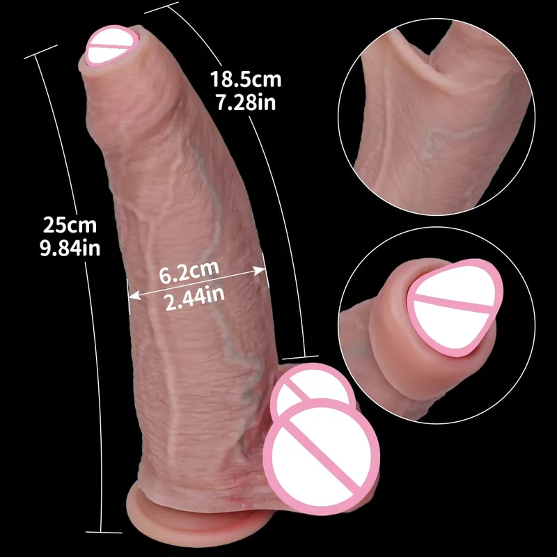 Barato pau macio realista strapon grande vibrador pele sentir pênis pequeno duplo silicone ventosa pau gay anal sexo brinquedos homens mulheres — image 10