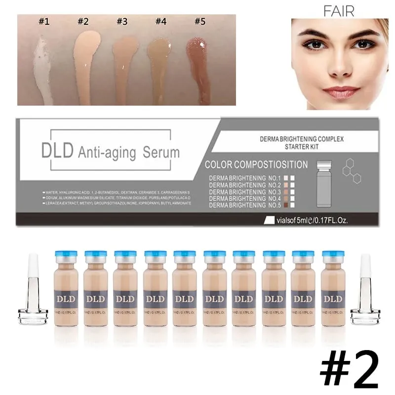 10 Vials Korea BB Cream Glow Essence Beginner Starter Kit Niacinamide Moisturizing Foundation Cream Facial Skin Care
