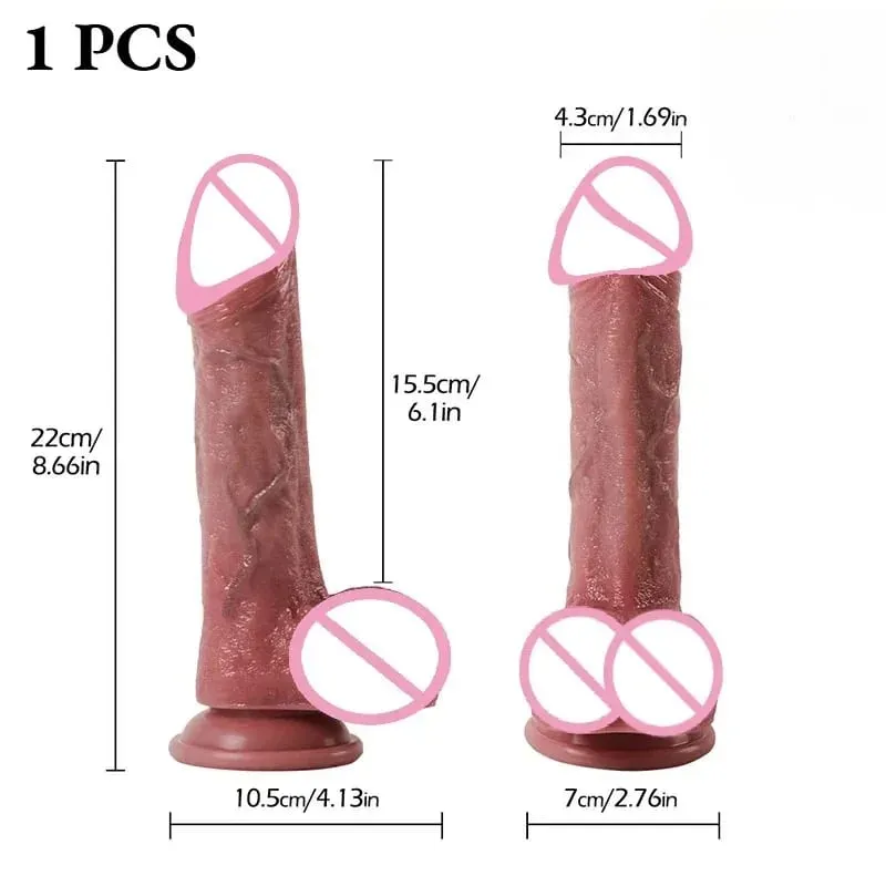 Vibrador realista com ventosa, pênis de silicone à prova d'água, ponto g, estimulador de vagina, masturbador feminino, anal 18 + brinquedos sexuais adultos