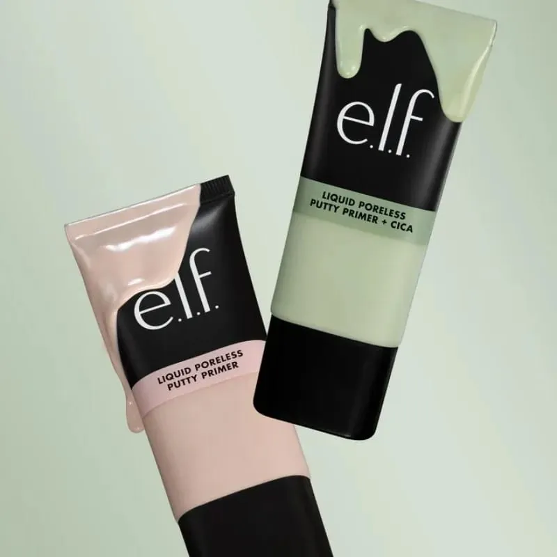 Elf 液體無孔膩子底漆 Power Power Grip 霧面底漆 露水定妝噴霧 Halo Glow 液體過濾器和腮紅美容棒