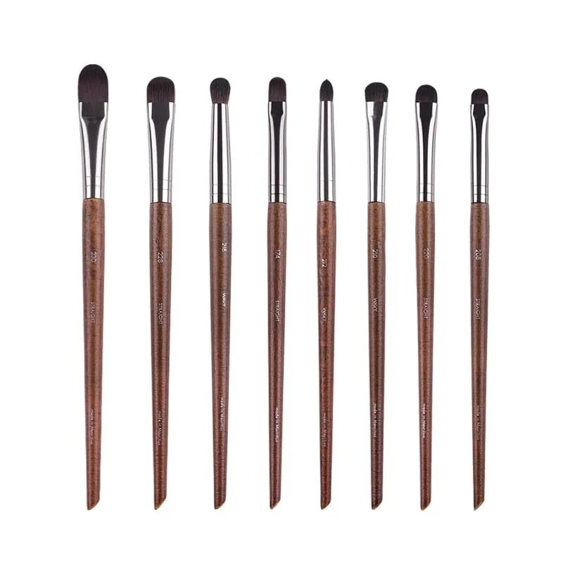 2 peças/35 peças mf pincéis de maquiagem macios de madeira natural, pó, base, corretivo, pincel de maquiagem, blush, ferramentas de sombra de cabelo sintético