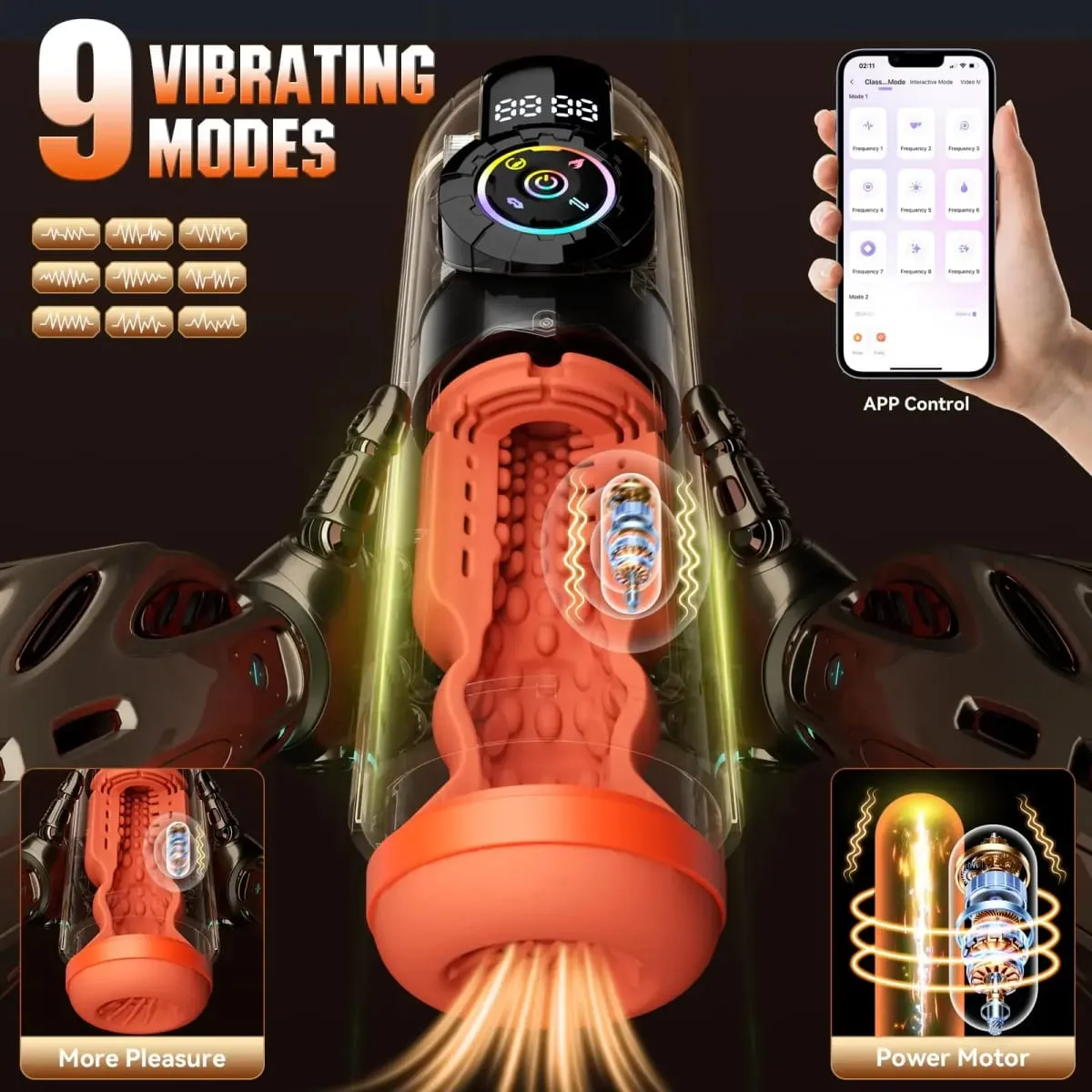Aquecimento automático masculino masturbador app controle vibratório sucção empurrando masturbação copo pênis bomba brinquedo sexual para homem