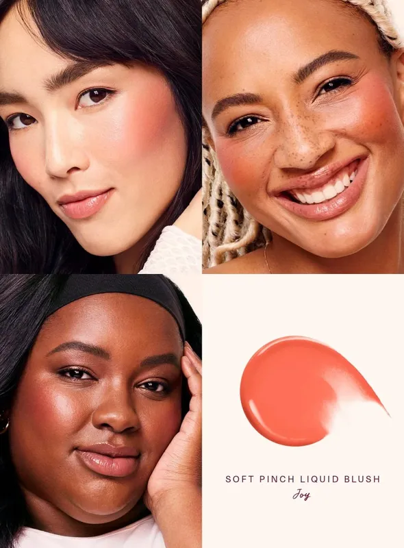Rare Beauty Creme Derretido Blush Maquiagem Fosco Textura Perolada Glitter Blush Marcador Brilhante Nutrir Hidratar Brilho Labial