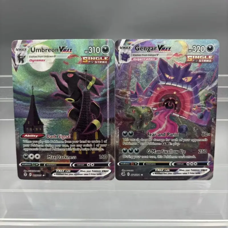 Coleção DIY Umbreon Victini Reshiram DIY Cartão Único Clássico Jogo Cartão de Anime Brinquedo de Presente