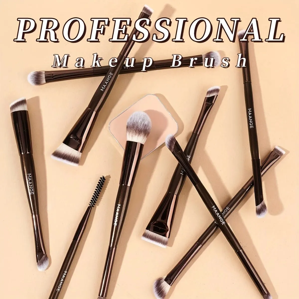 16 pçs conjunto de pincéis de rosto fundação blush corretivo sombra de olho pincéis multi-purpose conjunto de escova kabuki escova festival presente